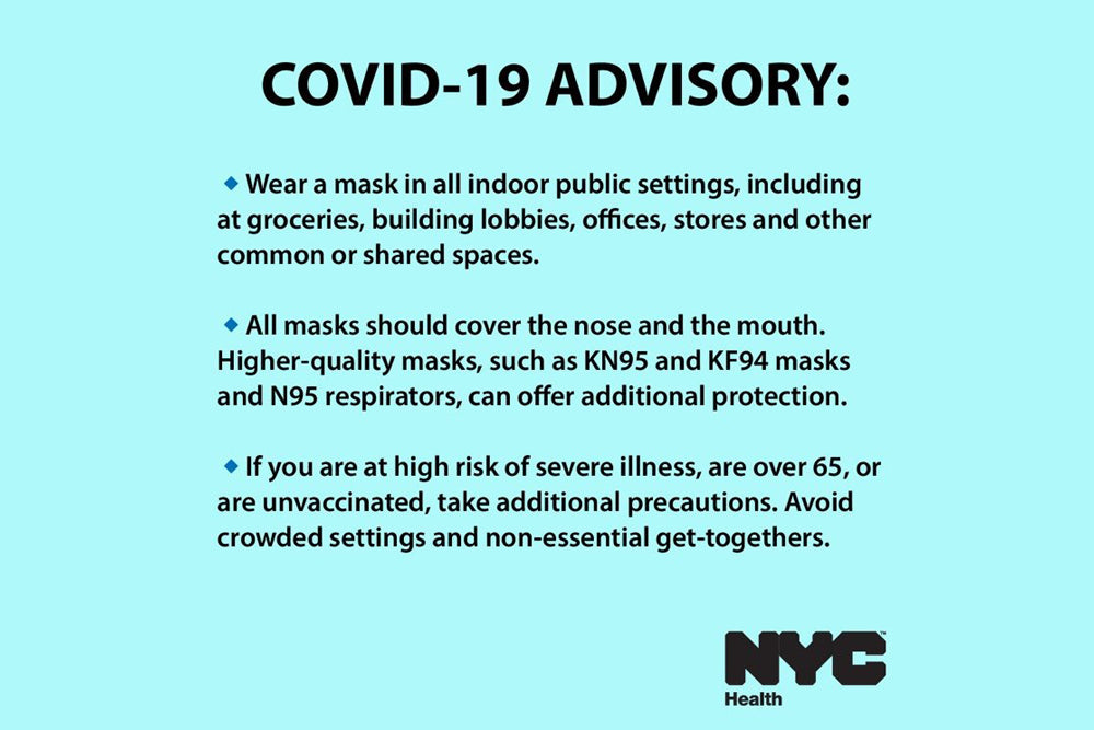 COVID-19 Advisory from NYC