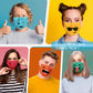 AZchose Disposable Face Mask  Emoji Design for Adult 50 Pack