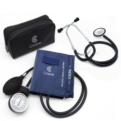 Clairre Manual Blood Pressure Cuff and Stethoscope Kit