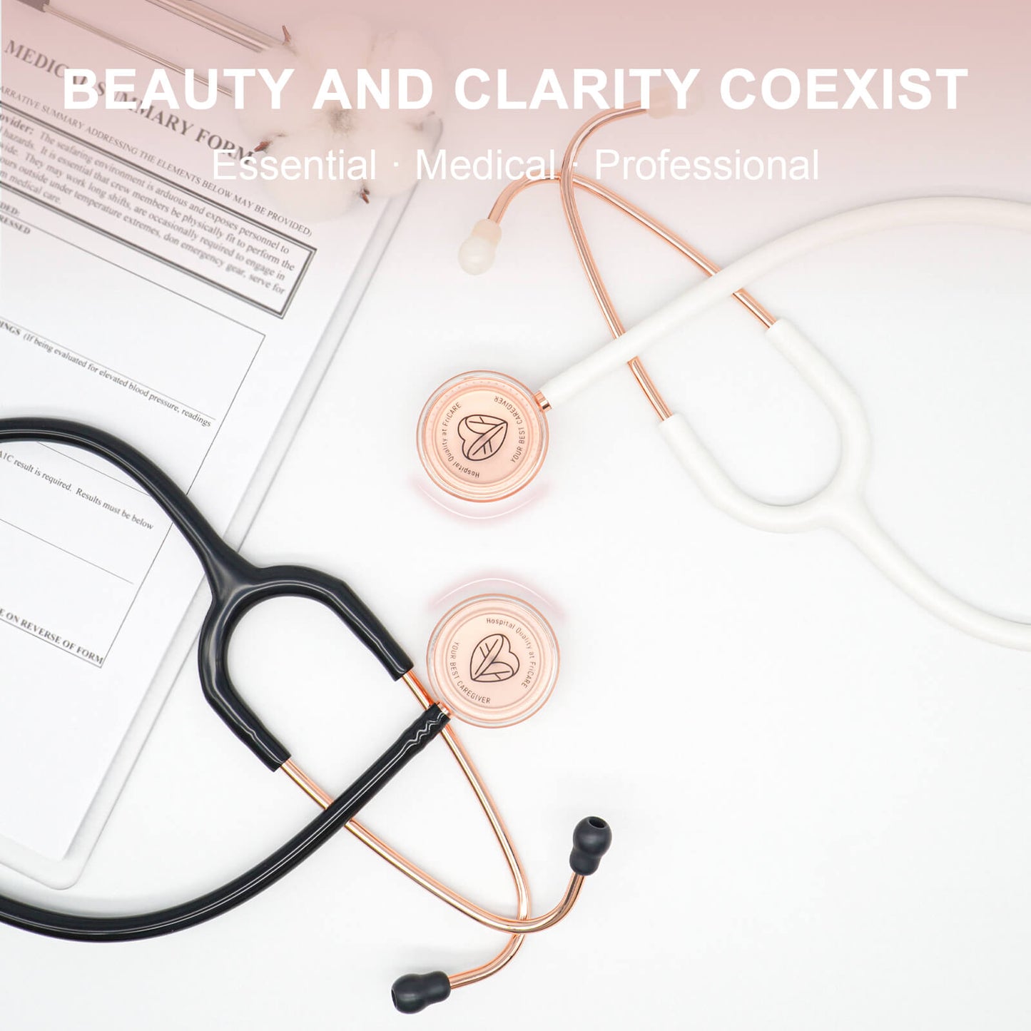 FriCARE Rose Gold Stethoscope: A Symphony for Your Ears
